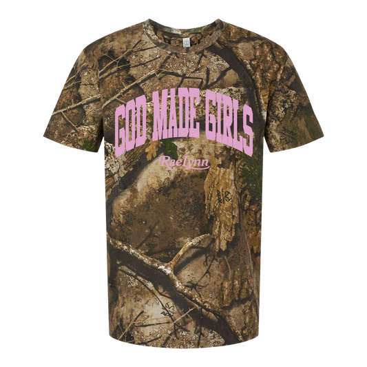 God Made Girls Camo Tee